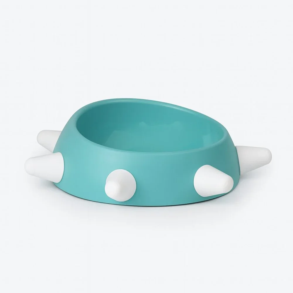 Luxury Eco-Friendly Modern Spiked Inclined Pet Bowl  - Made in Italy